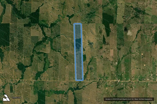 Imagem de satélite de Lote 92 ? Gleba 05 da Gleba Rio Alto ? Setor Nova Floresta - Sítio Estância Andreia em Campo Novo de Rondônia - RO