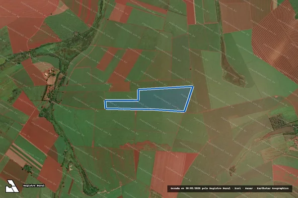 Imagem de satélite de FAZENDA SANTA FÉ - Matricula n° 50982 em Jaboticabal - SP