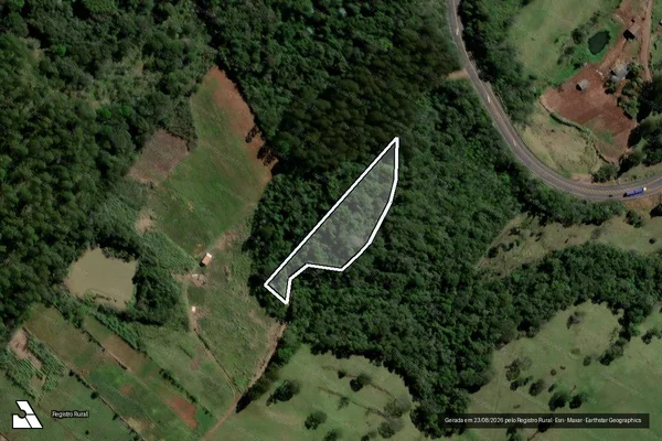 Imagem de satélite de PARTE DO LOTE COLONIAL LETRA "G" - 03 em Coronel Freitas - SC