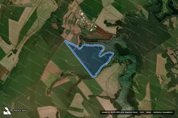 Imagem de satélite de FAZENDA ANGÉLICA - Fazenda Angélica-Lotes nºs  ?216-A?_?B-1? em Campo Mourão - PR