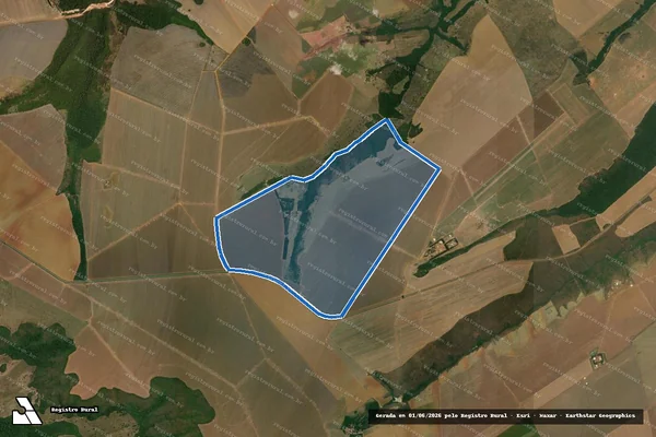 Imagem de satélite de Fazenda Aguassu - Parte 1 em Chapada dos Guimarães - MT