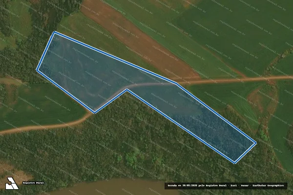 Imagem de satélite de Anita dos Santos Malmann - Propriedade 1 - Parcela 1 em Almirante Tamandaré do Sul - RS