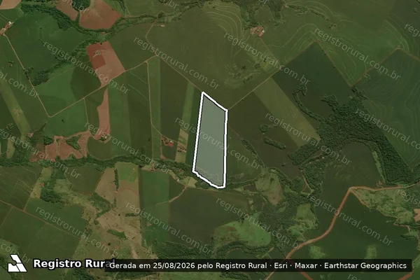 Imagem de satélite de LOTE DE TERRAS N° 58 - LOTE 58 em Peabiru - PR
