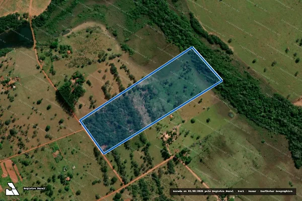 Imagem de satélite de FAZENDA NOVA CANAÃ - LOTE 28 em Terenos - MS