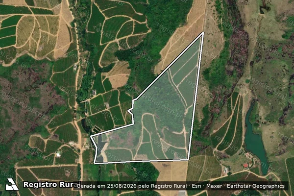 Imagem de satélite de Sitio Córrego do Macaco - Parte 2 ? Remanescente em Rio Bananal - ES