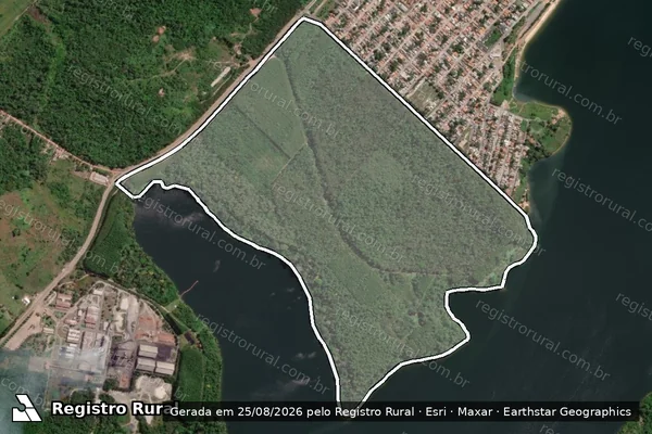 Imagem de satélite de Área de Reflorestamento 2 - . em Breu Branco - PA