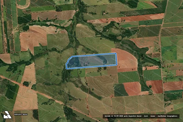 Imagem de satélite de Fazenda São Lucas - Fazenda São Lucas em Iacri - SP