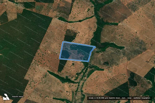 Imagem de satélite de FAZENDA CERVO, lugar denominado LAGOINHA - PARCELA 2 em Caçu - GO