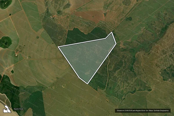 Imagem de satélite de Fazenda Pontal - Fazenda Monte Sião em Bela Vista - MS