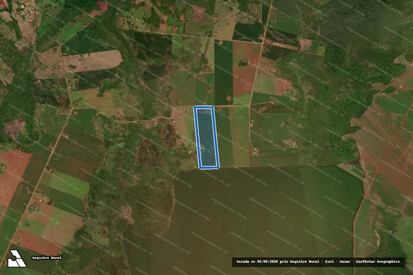 Imagem de satélite de PROJETO DE ASSENTAMENTO SANTA GUILHERMINA - Lote 28 em Maracaju - MS