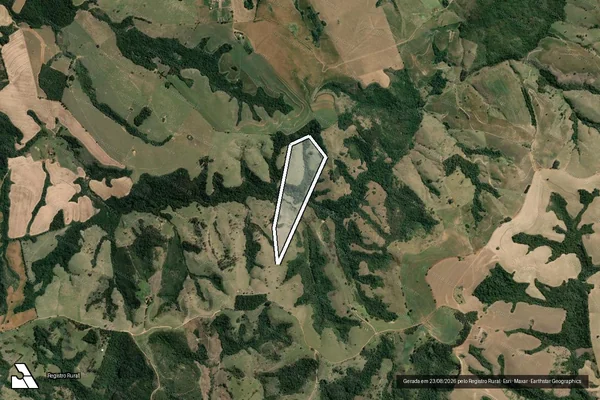Imagem de satélite de FAZENDA RIBEIRÃO NOVO - P1 - Parcela 1 em Tomazina - PR