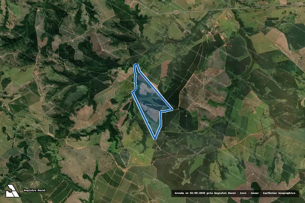 Imagem de satélite de Fazenda São Pedro - PARTE 1 em Piratininga - SP