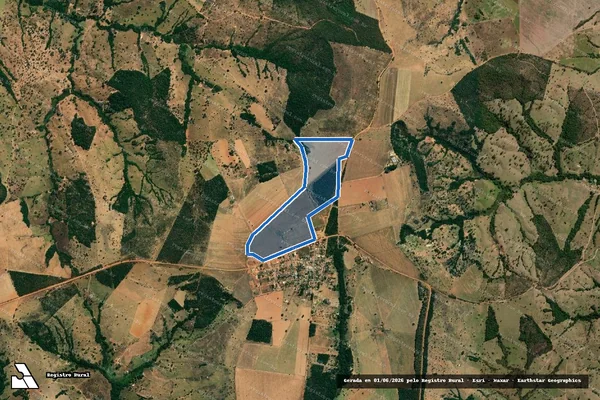 Imagem de satélite de FAZENDA CÓRREGO FUNDO - 001 em Orizona - GO