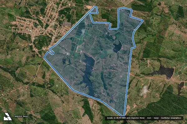 Imagem de satélite de FAZENDA PANTANAL em Sítio Novo do Tocantins - TO