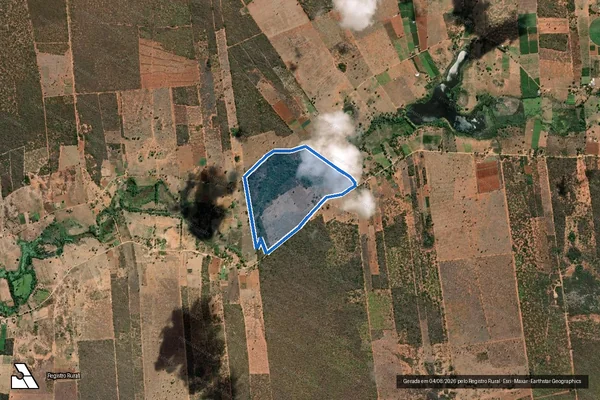 Imagem de satélite de Fazenda Sambaíba - Parte 2 em Sebastião Laranjeiras - BA