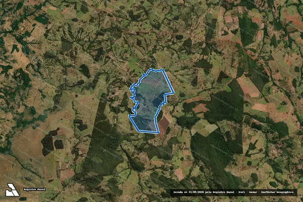 Imagem de satélite de FAZENDA BOM JARDIM - Parcela 1 em Caldazinha - GO