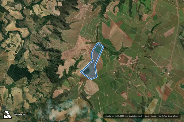 Imagem de satélite de Fazenda Altarugio - Transcrição nº 22.369 (1 de 3) em Piracicaba - SP