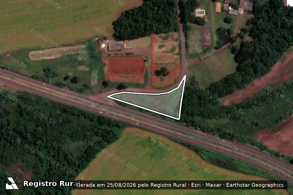Imagem de satélite de Lote Rural n° 3-A - PARCELA 03 em Cascavel - PR
