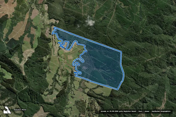 Imagem de satélite de Fazenda Tambeiro do Fundo em Papanduva - SC