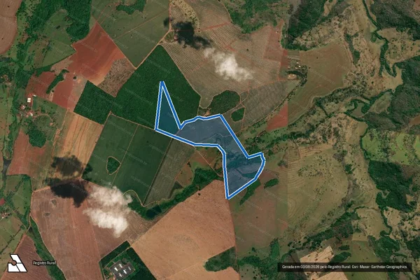 Imagem de satélite de FAZENDA MATO GROSSO DENOMINADO FLORESTA - Gleba 04 em Tupaciguara - MG