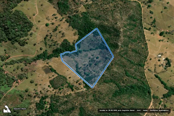 Imagem de satélite de FAZENDA CURRAL - 001 em Vila Propício - GO