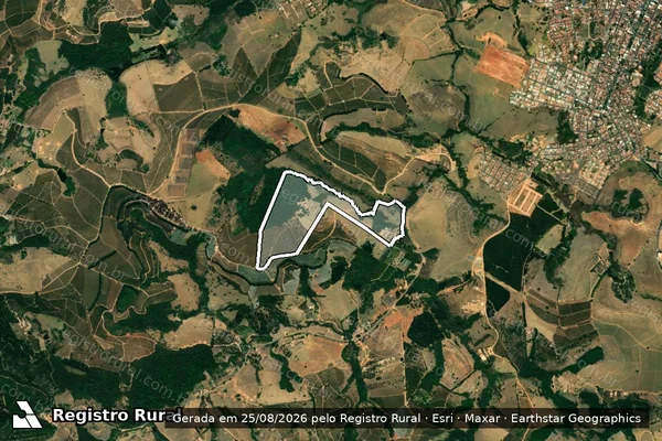 Imagem de satélite de Machadinho - Parcela 1 em Muzambinho - MG