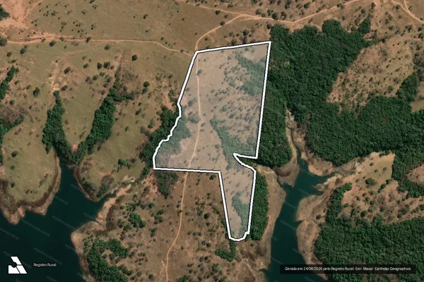 Imagem de satélite de FAZENDA SERRA NEGRA - Parte 1 em Douradoquara - MG