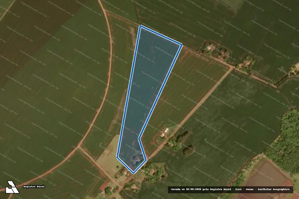 Imagem de satélite de Projeto de Assentamento Itamarati I ? MST - LOTE 199 em Ponta Porã - MS
