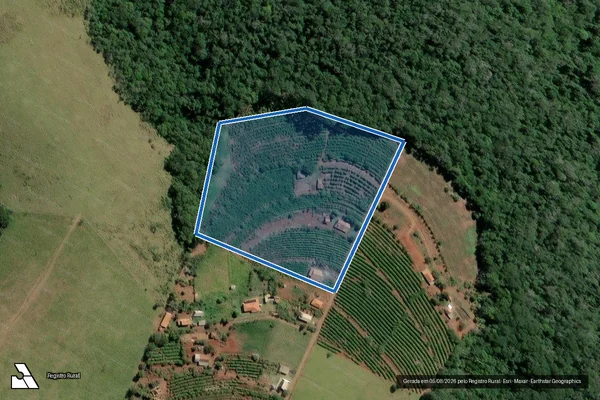 Imagem de satélite de SÍTIO OURO VERDE - Parcela 1 em Ribeirão Claro - PR