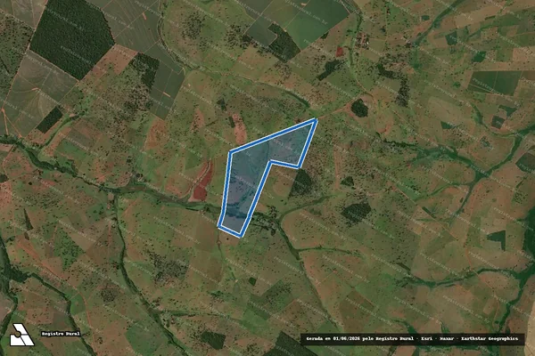Imagem de satélite de Fazenda Faria - Parte 1 em Carneirinho - MG