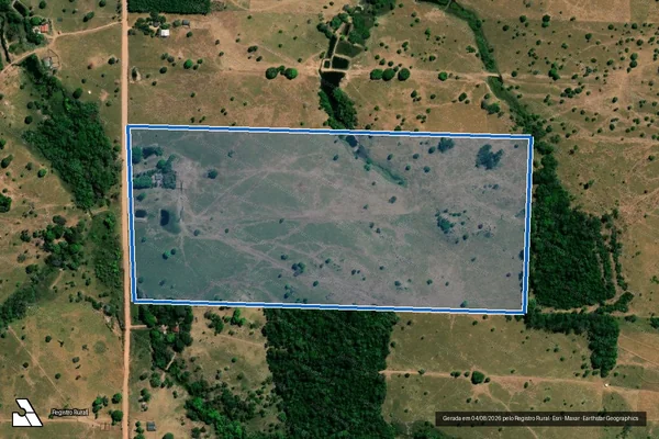 Imagem de satélite de LOTE 53-54 A, GL 04, ST ROLIM DE MOURA, PIC GY-PARANÁ - Parcela 1 em Santa Luzia D'Oeste - RO