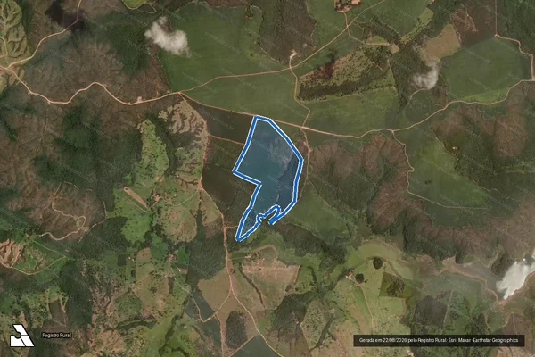 Imagem de satélite de Fazenda Rancharia - Gleba 01 em Campo Alegre de Goiás - GO