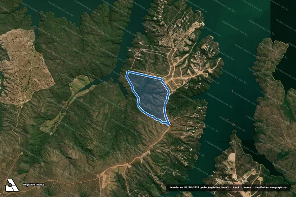 Imagem de satélite de FAZENDA CORUMBÁ, RETIRO OU MANDIOCAL / Gleba 26 em Luziânia - GO