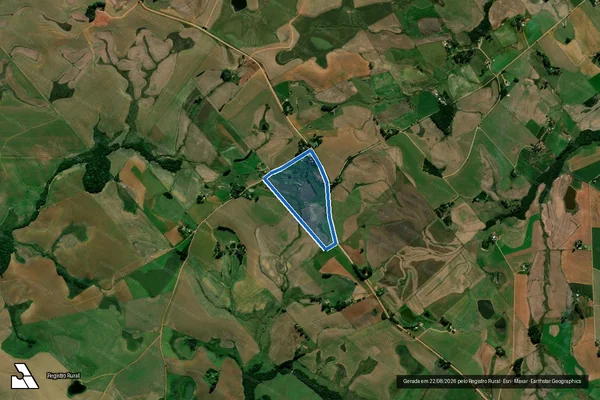 Imagem de satélite de PA Fazenda do Sobrado / Lote 45 em Júlio de Castilhos - RS