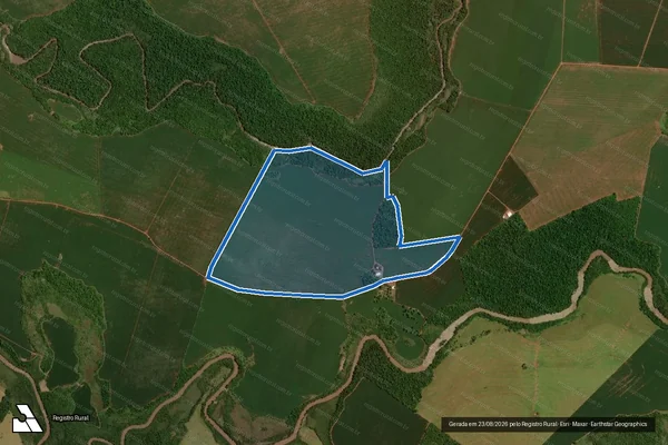 Imagem de satélite de Fazenda Guaimbé Pery - Parte 2 em Aral Moreira - MS