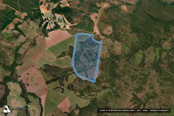 Imagem de satélite de FAZENDA NOSSA SENHORA DE FÁTIMA - Parte 1 em Tesouro - MT