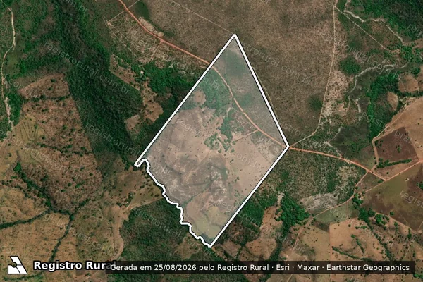 Imagem de satélite de LOTE 29 DO LOTEAMENTO PONTE ALTA GLEBA 3 - 1ª ETAPA - 001 em Ponte Alta do Tocantins - TO