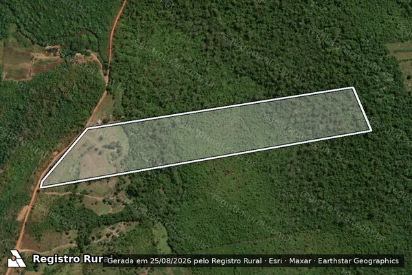 Imagem de satélite de PA Pontal da Glória - Lote: 61 A - 61 A em Santo Antônio de Leverger - MT