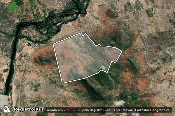 Imagem de satélite de FAZENDA LARANJO  - Parte 3 em Iaçu - BA
