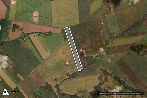 Imagem de satélite de FAZENDA UNIÃO ? LOTE DE TERRAS N° 209 - Matrícula 646 em Ubiratã - PR