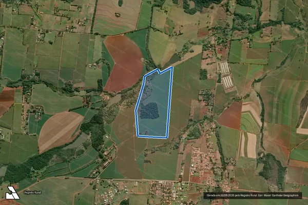 Imagem de satélite de Fazenda Nova Esperança Gleba 2 - Parcela 1 em Cesário Lange - SP