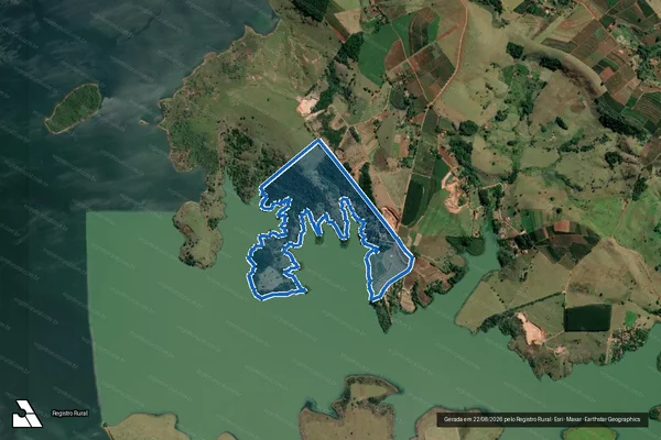 Imagem de satélite de Fazenda São Conrado - Gleba A em Fartura - SP