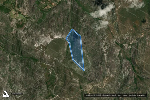 Imagem de satélite de Fazenda Quatro Oitavas - Parte 6 em Botumirim - MG