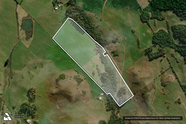 Imagem de satélite de Imóvel Eloir Garlet - Mat 11504 em Pinhal Grande - RS
