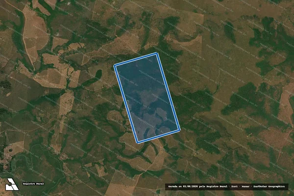 Imagem de satélite de FAZENDAS GUASCA - MATRICULA 15.622 em Chapada dos Guimarães - MT