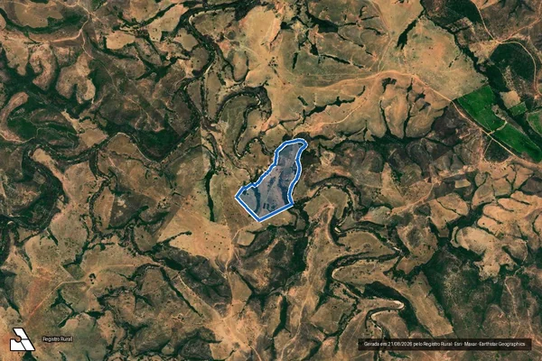 Imagem de satélite de Fazenda Larga - Parte 1 em Presidente Olegário - MG