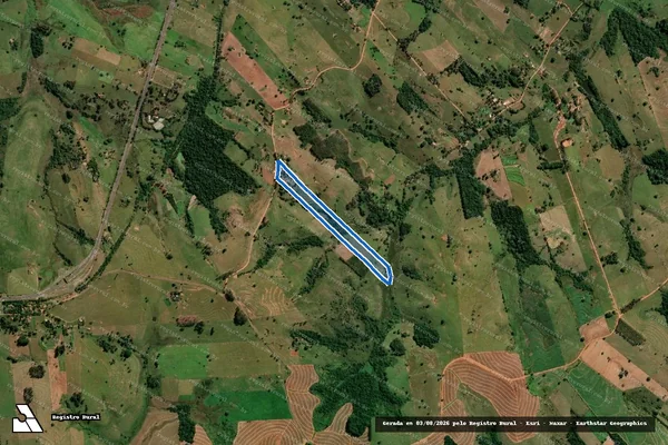 Imagem de satélite de Sitio Flores - Gleba ?B? em Pirapozinho - SP