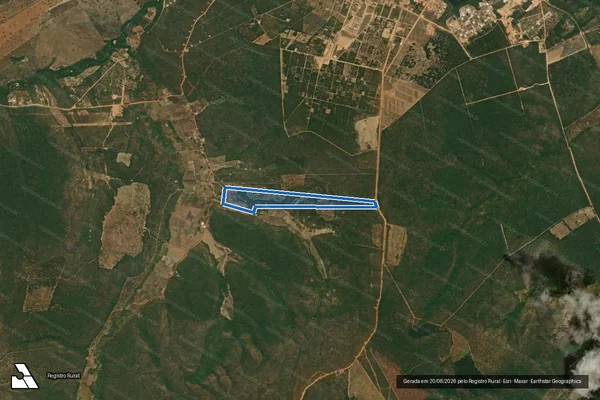 Imagem de satélite de FAZENDA AIDOPOLIS ATOLEIRO - Parte 1 em Rio Pardo de Minas - MG