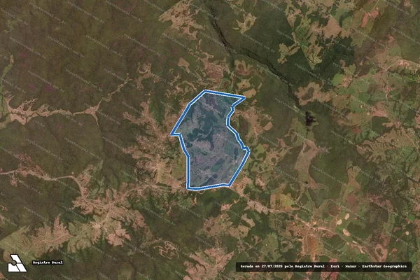 Imagem de satélite de FAZENDA GROTA DO NEGRO DENOMINADO CANA BRAVA - Gleba REMANESCENTE em Posse - GO