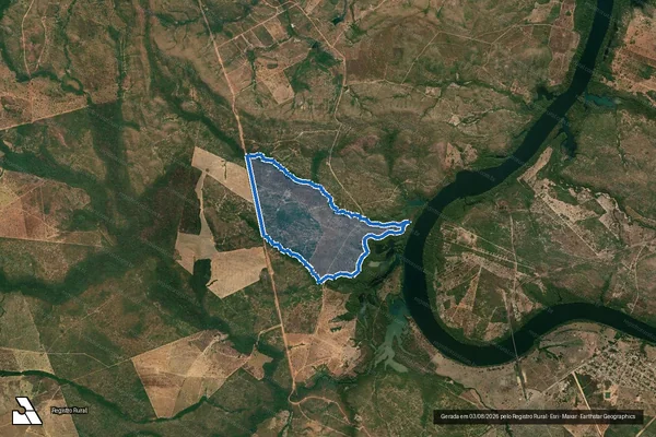 Imagem de satélite de FAZENDA PIABANHA 010 - Gleba B,DESMEMBRADA DA FAZENDA PIABANHA em São Salvador do Tocantins - TO